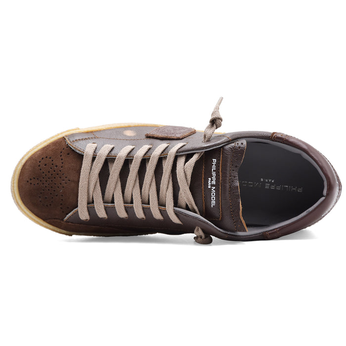 Sneakers Philippe Model Paris PRSX Uomo Marrone Vintage Brogue
