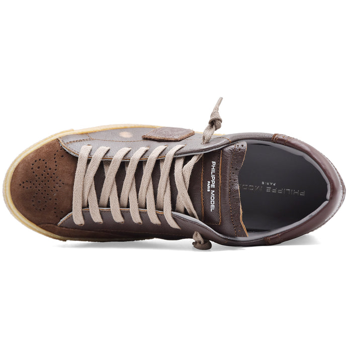 Sneakers Philippe Model Paris PRSX Uomo Marrone Vintage Brogue