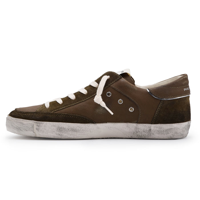 Sneakers Uomo Philippe Model Paris PRSX Mix Militare Grintoso