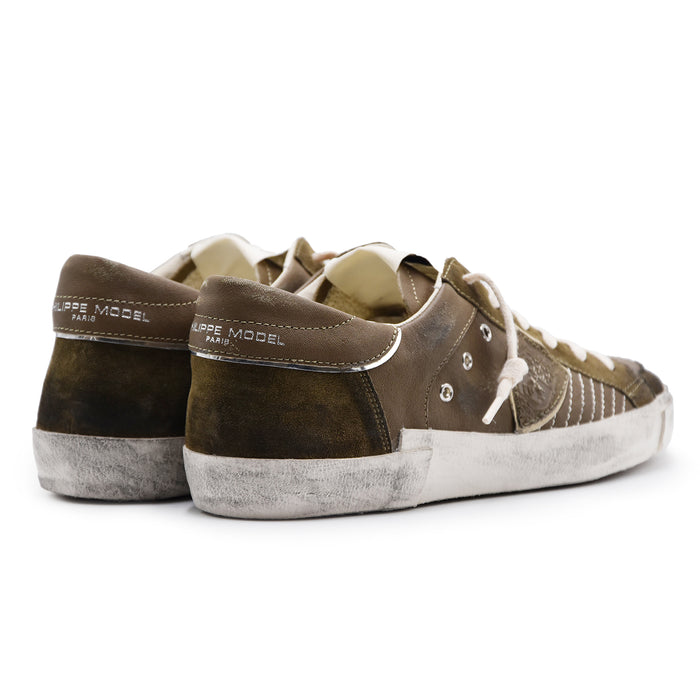 Sneakers Uomo Philippe Model Paris PRSX Mix Militare Grintoso