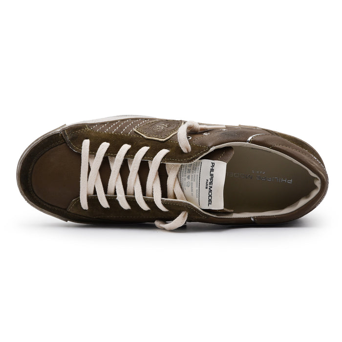 Sneakers Uomo Philippe Model Paris PRSX Mix Militare Grintoso