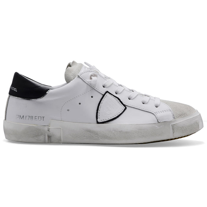 Sneakers Philippe Model Uomo PRSX Bianco Trattamento Vintage