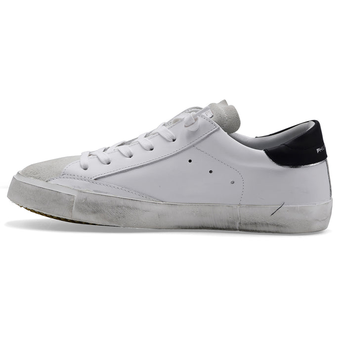 Sneakers Philippe Model Uomo PRSX Bianco Trattamento Vintage