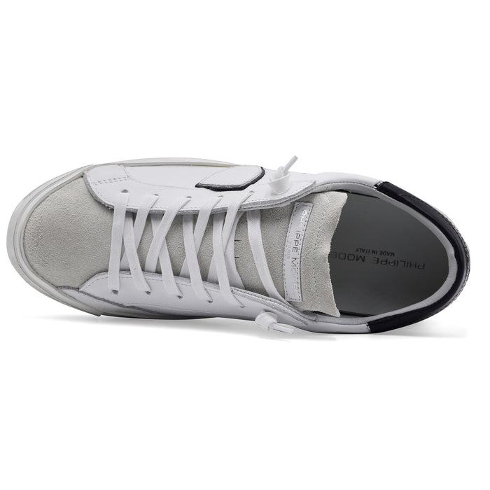 Sneakers Philippe Model Uomo PRSX Bianco Trattamento Vintage