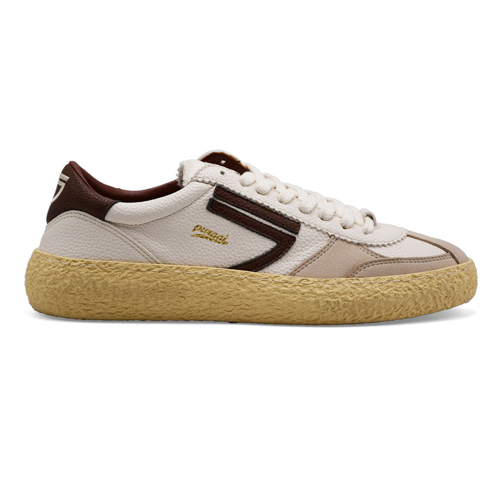 Sneakers Uomo Puraai 1.01 Vintage Bianco Cognac Cruelty-Free