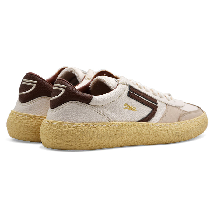 Sneakers Uomo Puraai 1.01 Vintage Bianco Cognac Cruelty-Free