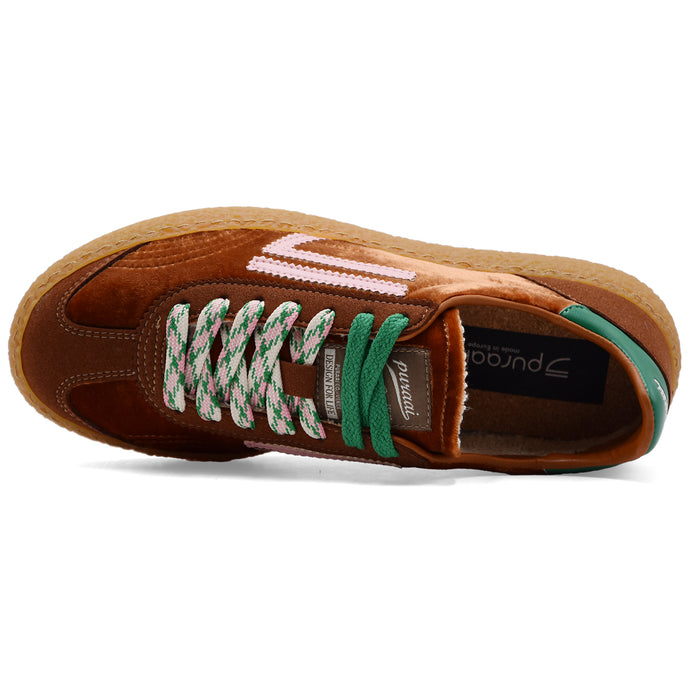 Sneakers Donna Puraai 6.01 XS Bronze Effetto Velluto Marrone