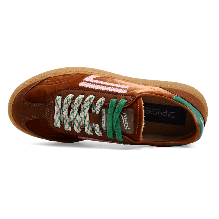 Sneakers Donna Puraai 6.01 XS Bronze Effetto Velluto Marrone