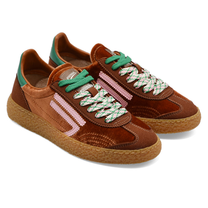 Sneakers Donna Puraai 6.01 XS Bronze Effetto Velluto Marrone