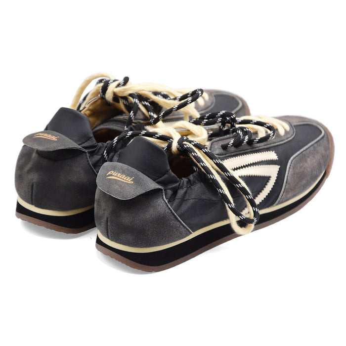 Sneakers Uomo Puraai 6.02 Panther Nero Grigio Sportivo Retrò