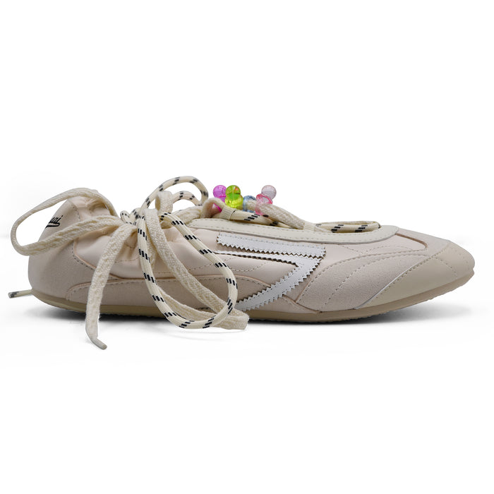 Sneakers Ballerine Puraai Donna Bianco 8.02 Lizard Lunar Silk