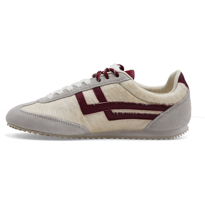 Sneakers Da Donna Pro Keds Cavallino E Pelle Bordeux RACER 77