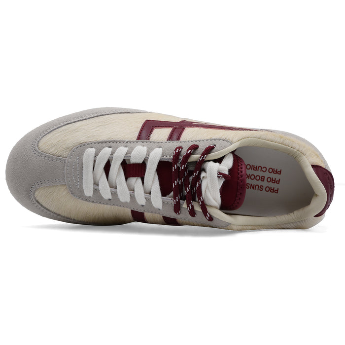 Sneakers Da Donna Pro Keds Cavallino E Pelle Bordeux RACER 77