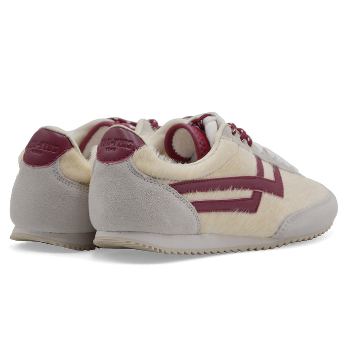 Sneakers Da Donna Pro Keds Cavallino E Pelle Bordeux RACER 77
