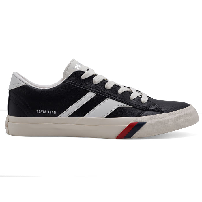Sneakers Pro Keds Uomo Vera Pelle Nero E Bianco ROYAL CLASSIC