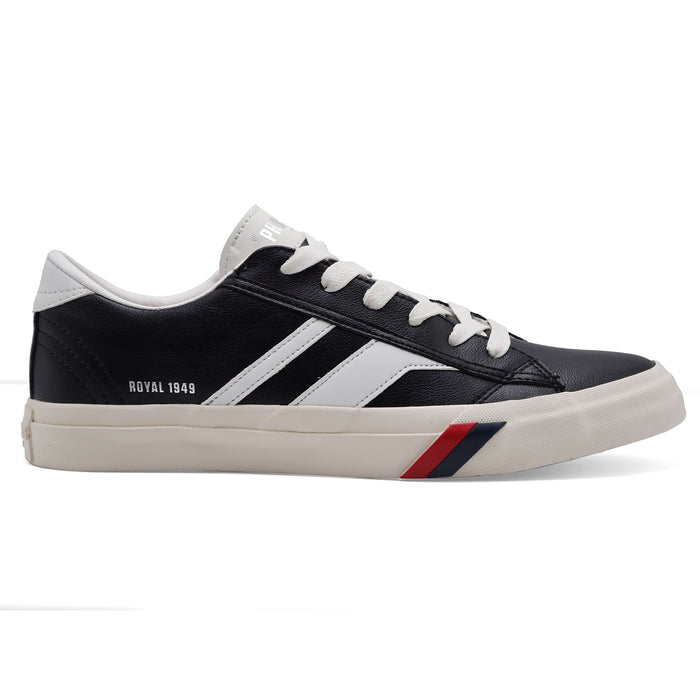 Sneakers Pro Keds Uomo Vera Pelle Nero E Bianco ROYAL CLASSIC