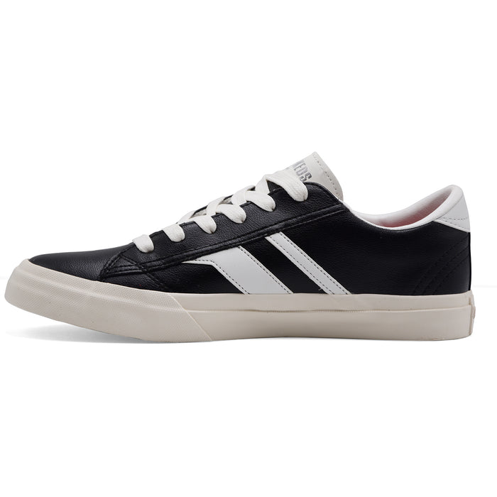 Sneakers Pro Keds Uomo Vera Pelle Nero E Bianco ROYAL CLASSIC