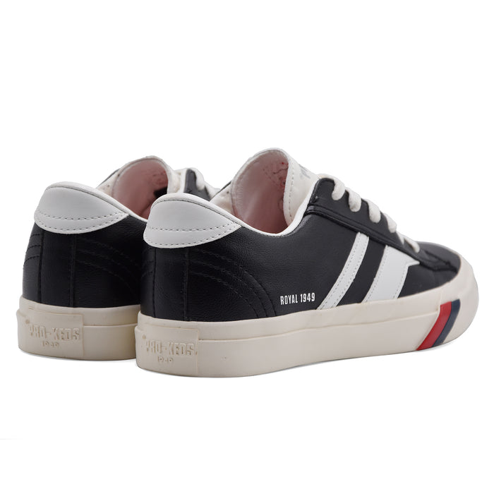 Sneakers Pro Keds Uomo Vera Pelle Nero E Bianco ROYAL CLASSIC
