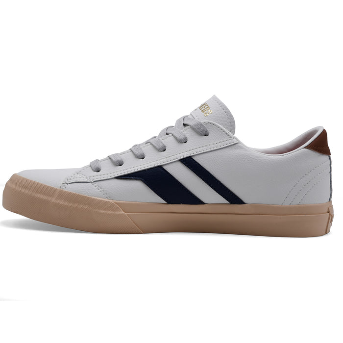 Pro Keds Sneakers Uomo ROYAL CLASSIC Pelle Bianca Dettagli Blu