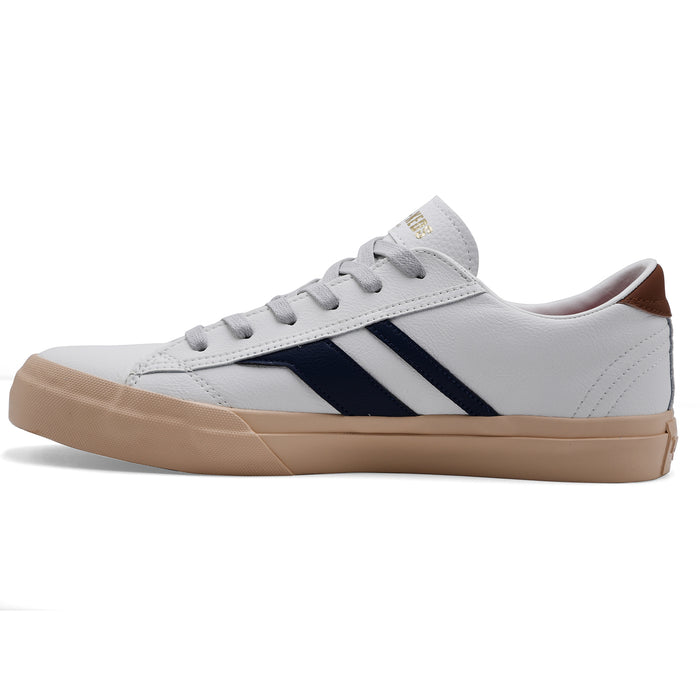 Pro Keds Sneakers Uomo ROYAL CLASSIC Pelle Bianca Dettagli Blu