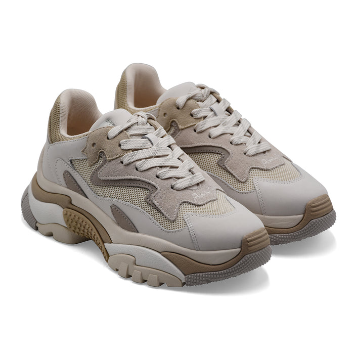 Sneakers Donna Ash Addict 01 Gesso Beige Sabbia Ben Abbinabili