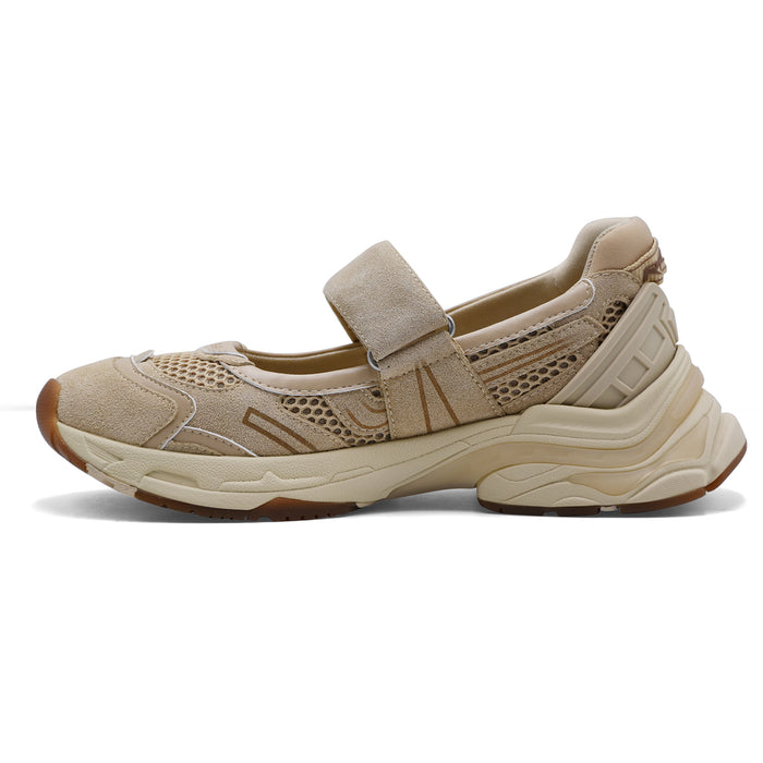 Sneakers Mary Jane Donna Ash Rolls Mesh Tecnico Cappuccino Donna