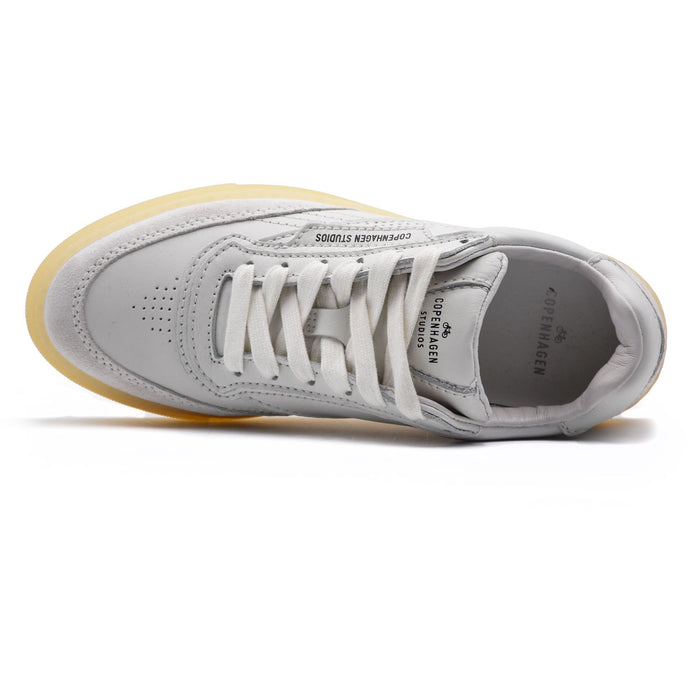 Sneakers Copenhagen Donna CPH90 Pelle Bianco Dallo Stile Rètro