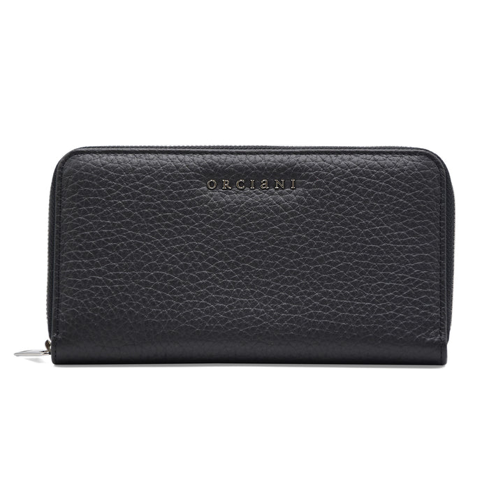 Portafoglio Orciani Donna In Vera Pelle Martellata Nero SD0047
