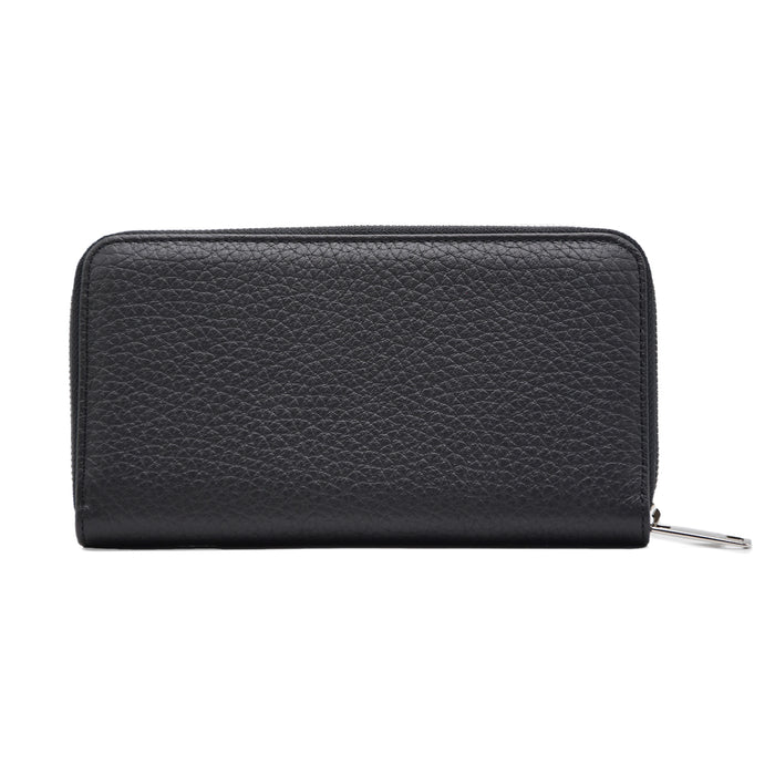 Portafoglio Orciani Donna In Vera Pelle Martellata Nero SD0047