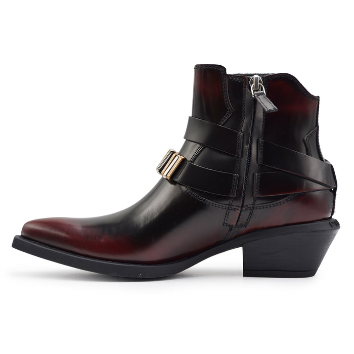 Texani Pinko Tex 13 Rosso Bordeaux Donna Con Dettagli Metallici