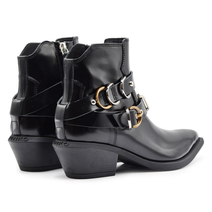 Stivaletti Texani Pinko Donna Tex 13 Nero Dal Design Grintoso