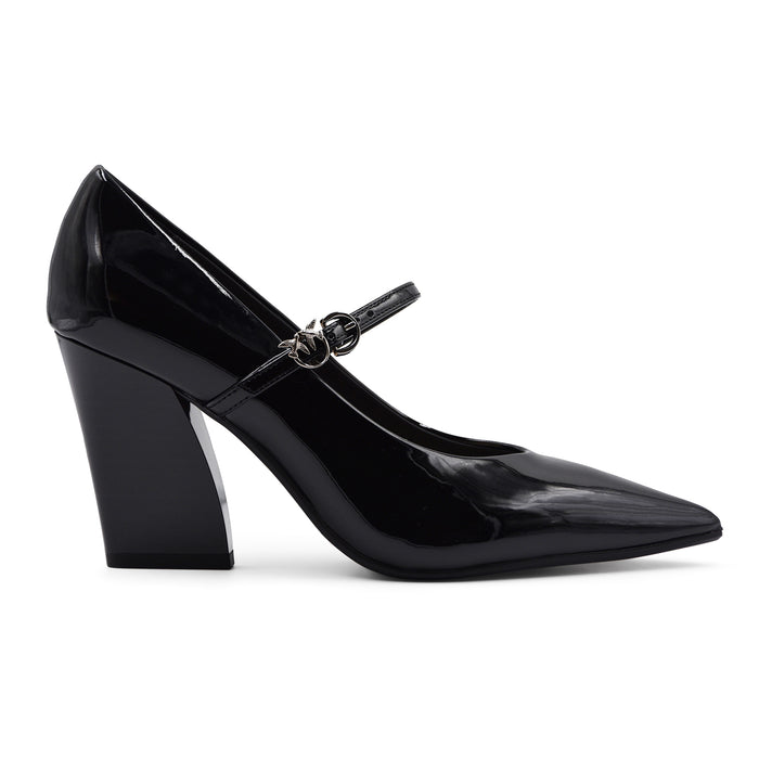 Décolleté Mary Jane Pinko Donna Viola 01 Patent Nero Con Fibbia
