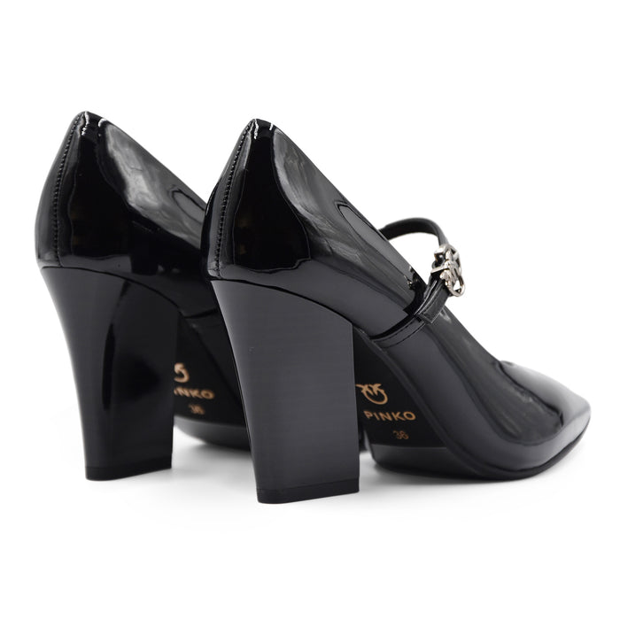 Décolleté Mary Jane Pinko Donna Viola 01 Patent Nero Con Fibbia