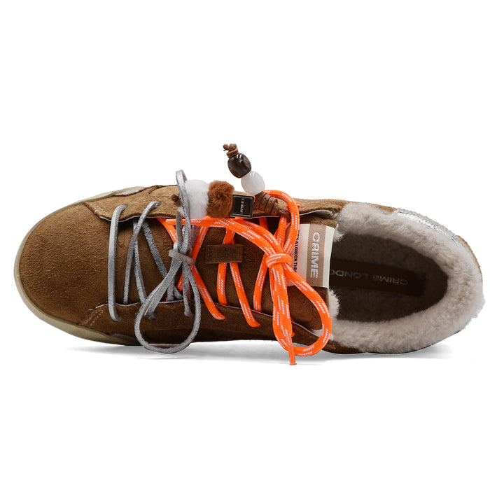 Crime London Sneakers Donna Pelle Scamosciata Beige SNEAKERINA