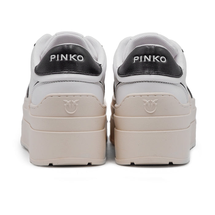 Pinko Sneakers Greta Bianco Logo Love Birds Intagliato Donna
