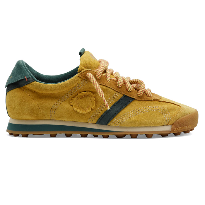 Sneakers Satorisan Uomo Stardust Pelle Scamosciata Gialla Verde