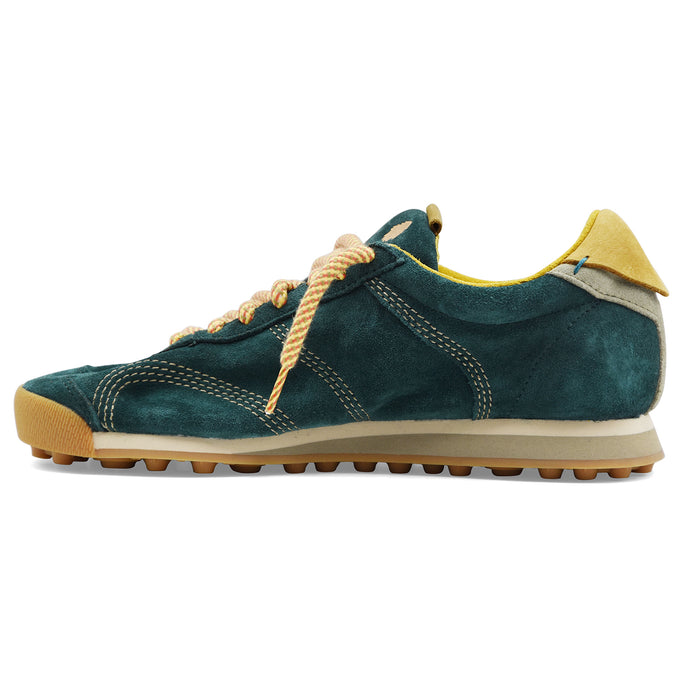 Sneakers Uomo Satorisan Stardust Vera Pelle Scamosciata Verde