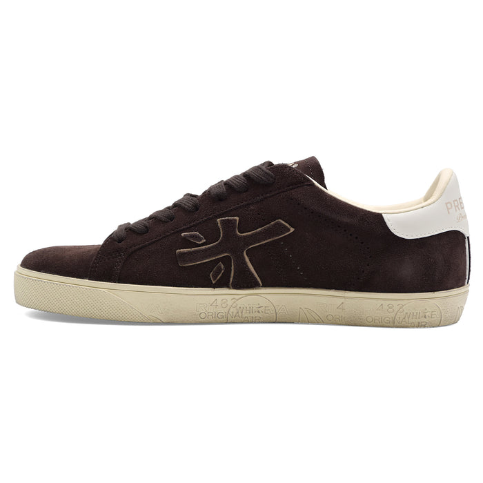 Sneakers Uomo Premiata Steven 7897 Marrone Scuro Minimalista