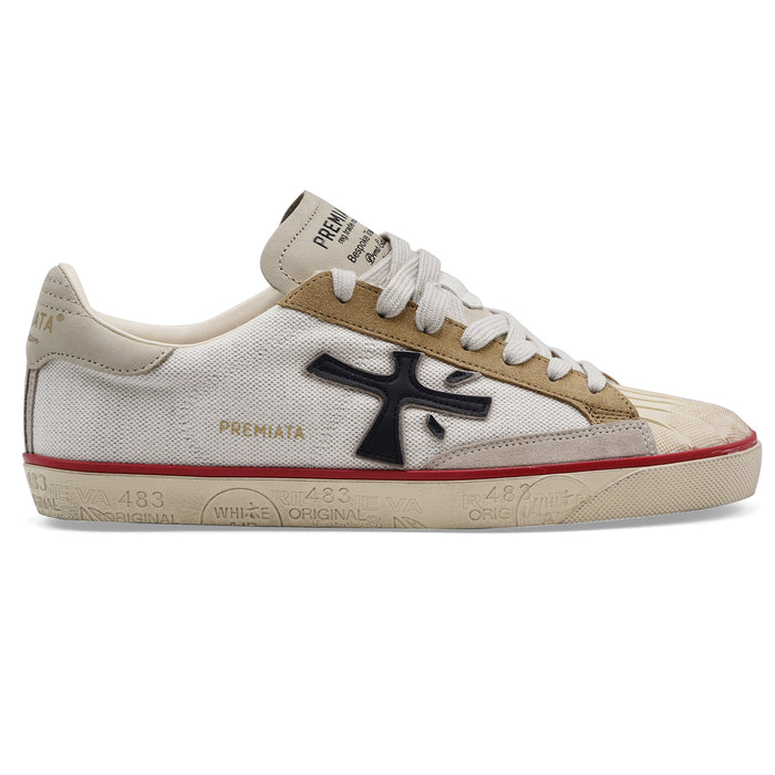 Men's Premiata Steven 8052 Off White Streetwear Look Sneakers