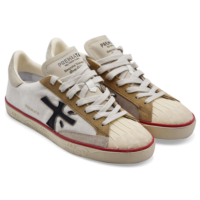 Men's Premiata Steven 8052 Off White Streetwear Look Sneakers