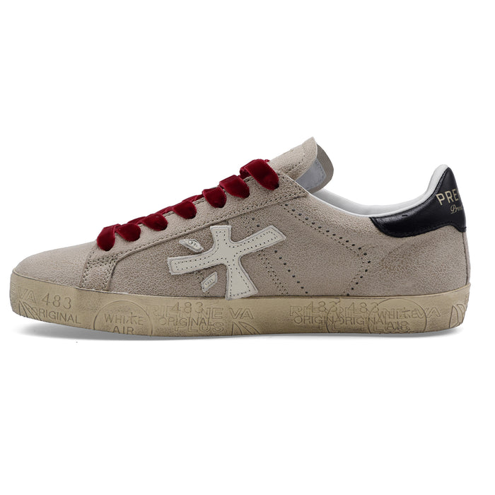 Sneakers Donna Premiata Stevend 8492 Rosa Dal Finish Morbido
