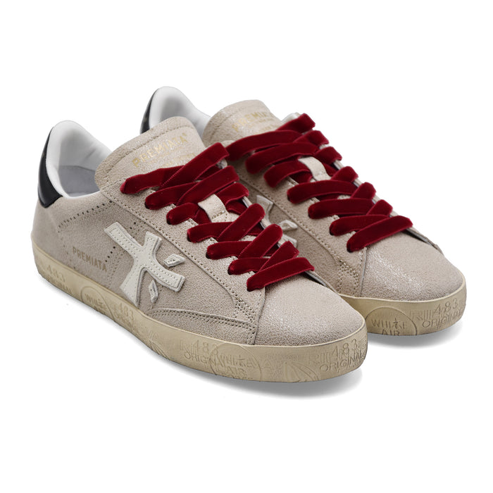 Sneakers Donna Premiata Stevend 8492 Rosa Dal Finish Morbido