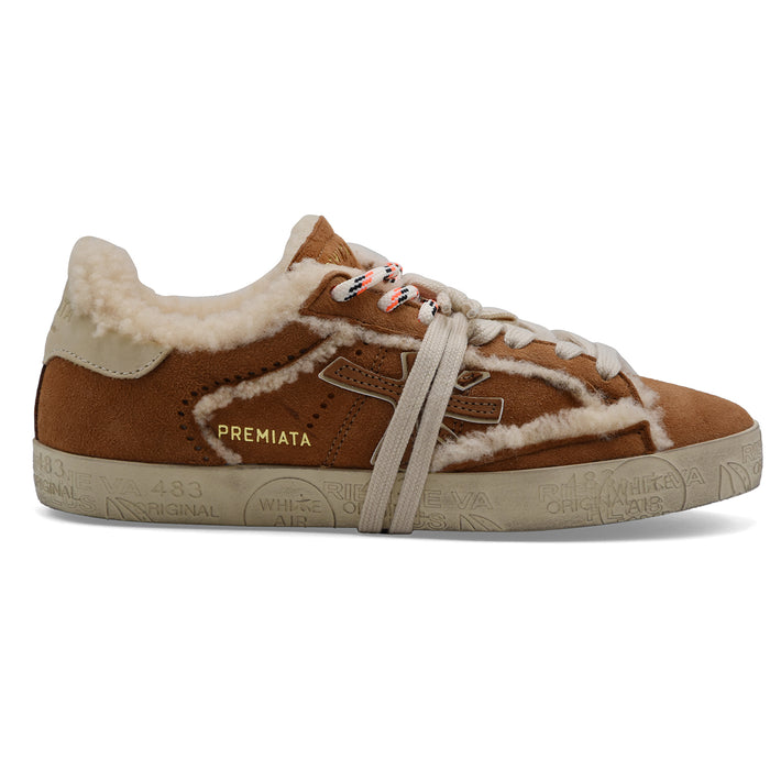 Sneakers Premiata Stevend 8693M Donna Cuoio Pelle Scamosciata