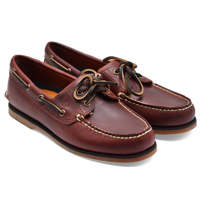 Timberland Men's Boat Shoes in Genuine Leather in Iconic Tan