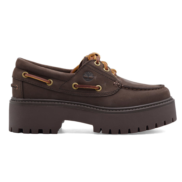 Timberland Allacciate Donna Boat Shoe In Pelle Nabuck Marrone