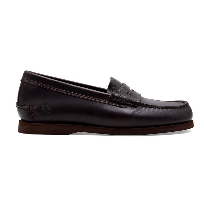 Mocassini Uomo Timberland LOAFER SHOE In Pelle Marrone Scuro