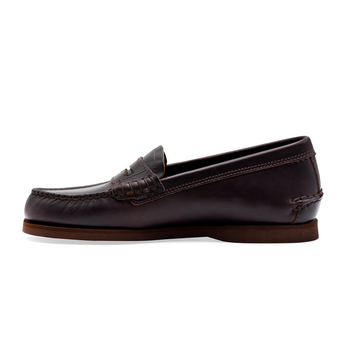 Mocassini Uomo Timberland LOAFER SHOE In Pelle Marrone Scuro