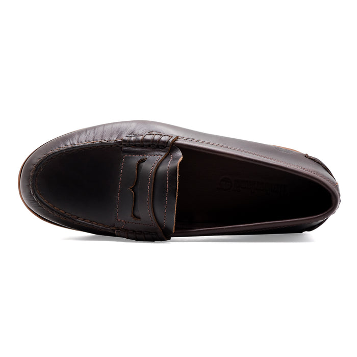 Mocassini Uomo Timberland LOAFER SHOE In Pelle Marrone Scuro