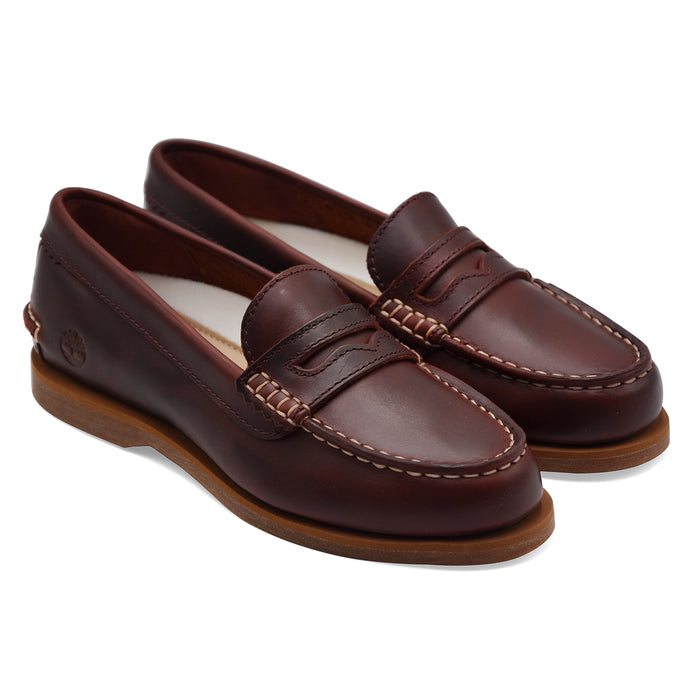 Mocassini Da Donna Timberland Classic Boat Burgundy Full Grain