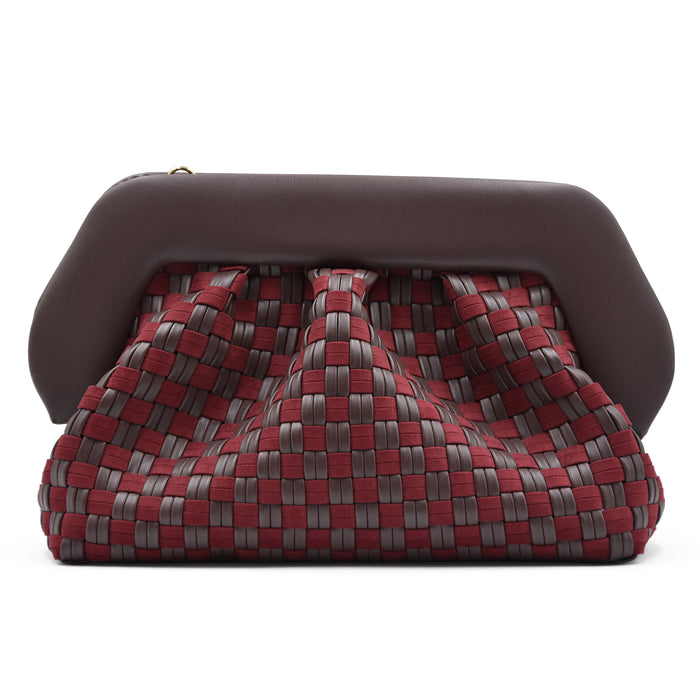 Borsa THEMOIRè Bios Micro Weaved Donna Ebony Intrecci Vegan Suede